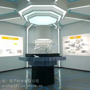 息硕 360度3D全息展示柜 倒金字塔 科技感 透视感