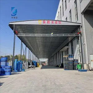 定做大型悬空电动伸缩雨棚 户外活动遮阳蓬 造型美观