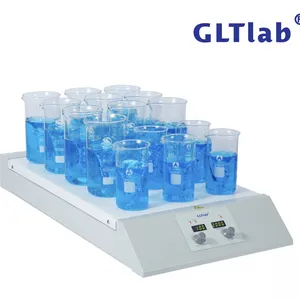 国力天GLTLab十五位数控实验室加热磁力搅拌器100-2000转