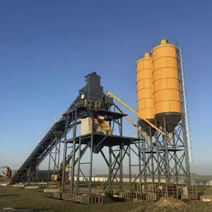 免基础60/90/120型混凝土搅拌站 砼拌合楼 可定制