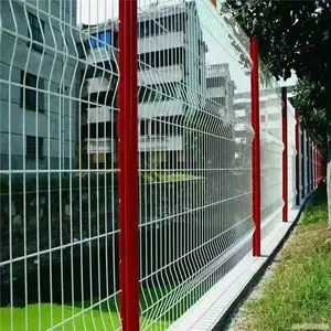 厂家直销 桃型柱三角折弯护栏网 小区别墅围栏 价低质优