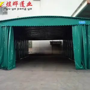 活动伸缩推拉雨棚大型室外活动帐蓬大排档遮阳棚仓库帐篷家用简易帐篷