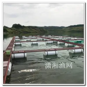 漂浮式养殖网箱平台,养鱼网箱升降方便,移动网箱更灵活