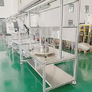 重型检验装配台 工作台架 车间4040铝型材带灯操作台