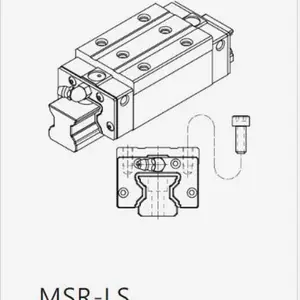 PMI银泰MSR直线导轨使用滚柱滚动体取代一般的钢珠滚动体