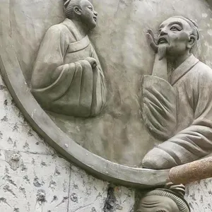 TCP水泥直塑人物雕塑 景观水 泥雕 塑 艺术混凝土手塑