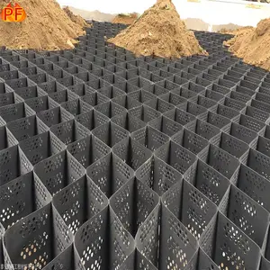 沙漠路基高分子土工格室 河道护坡绿化蜂巢约束系统 伸缩焊接立体网