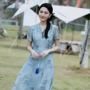 爱奴娇春 简洁时尚中式女装 女装品牌尾货 服装便宜拿货