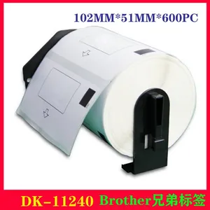 厂家供应 brother热敏标签机带DK-11240 DK连续标签色带 102mmx51mm