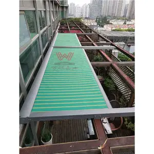 怀柔定做阳光房户外顶棚遮光窗帘室外电动隔热保温双轨道伸缩式天幕遮阳蓬雨棚
