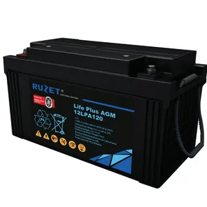 法国RUZET路盛蓄电池12LPA120机房UPS不间断电源专用12V-120AH铅酸电池