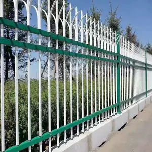小区围挡围墙护栏铁铸热镀锌钢栏杆室外户外栅栏家用学校围栏现货