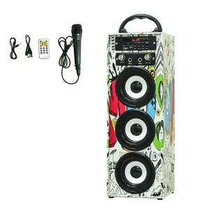 热销MUSICCROWN家庭音箱 超大容量 卡拉OK 插卡 USB户外音箱 CE FCC