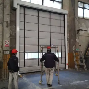 东营生产工业门厂家 背带堆积快速门 自动高速提升门