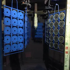 disk静电喷漆机 木器件涂装设备 五金配件喷涂房 自动静电喷漆系统