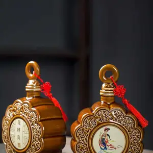 750ml�մɾ�ƿ���ŷ� ������Բľ��װ��ƿ ��ذ׾�ƿ��Ʒ