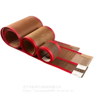 特氟龙网格输送带 耐高温传动铁氟龙输送带 烘干线传送带可定加制各种规格厚度