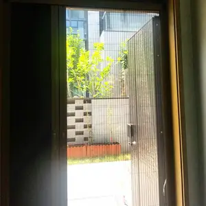 无轨链条纱门 防蚊纱门 意美达可拆洗子母型无轨折叠纱门