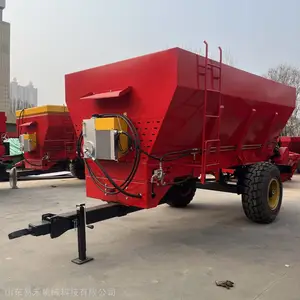 易禾撒粪机 5立方牛羊猪粪散粪车 牵引式抛粪车