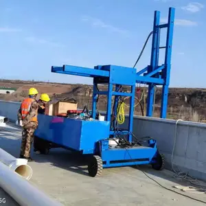 ���������ײ���ˮ�ܰ�װ̨���綯��«��ײǽģ���װ2��̨��