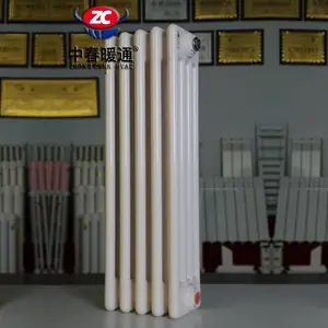 家用钢四柱暖气片供应 冀州钢四柱散热器价格-中春暖通