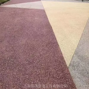 砾石聚合物施工队 聚合物仿石地坪齐齐哈尔供应商
