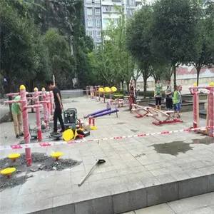 跃羚 老年公寓室外健身器材 钢质双人旋转轮