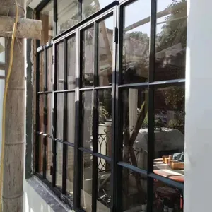 黑色格子定制中式民国风复古门窗北欧 意式 法式 建筑