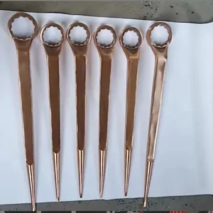 TUOKAEX/拓开牌防爆工具,防爆单头呆扳手,尖尾扳手,撬棒呆扳手,直柄梅花扳手