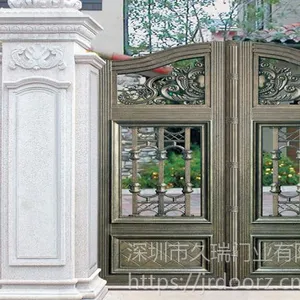 铝合金别墅大门选哪家好+别墅铝艺大门批发厂商-久瑞门业