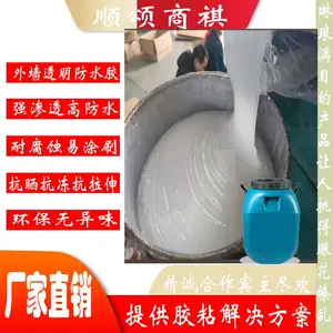 外墙透明防水胶高渗透抗晒抗冻抗拉伸附着力强环保防水胶
