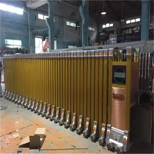 宝安电动伸缩门厂家-工地屏风伸缩门安装