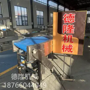 180度皮带转弯输送机U型皮带线自动化输送设备罐头厂传动带