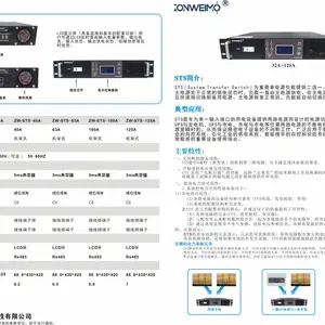 中炜 ZW-STS-2***-32A-40A-63A-100A-12***/2P 双电源切换开关