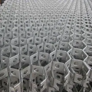 耐磨陶瓷涂料内衬 耐高温龟甲网衬里 防磨衬里龟甲网