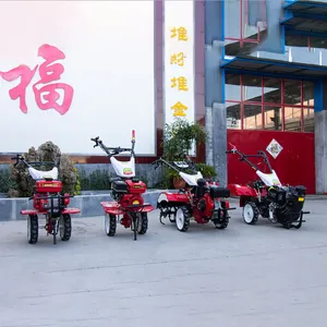 田园旋地耕田机 手扶式小型旋耕机 柴油192型开沟机