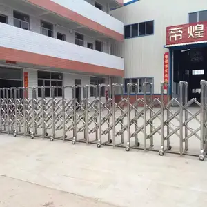 深圳无轨电动不锈钢伸缩门 电动铝合金伸缩门