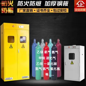 派晟防爆气瓶柜钢制气瓶柜化学品柜单瓶气瓶柜