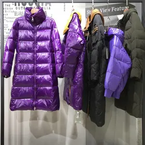 中高端休闲大码西子恋冬季羽绒服女装品牌尾货 山东大码女装品牌折扣女装批发