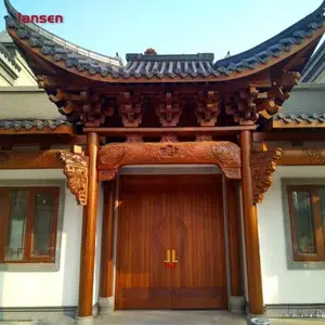 酒店大门仿古门头 古建门楼牌坊工厂定制上门安装