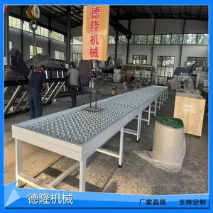 无动力牛眼滚珠输送机手推滚轮传送平台滚筒线配套万向球工作台