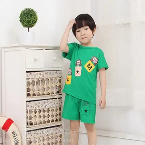 外贸童装套装 夏季秋款短t恤童套装 ***2元服装地摊货批发网
