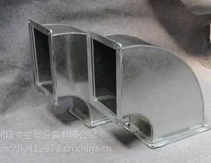隆宇通风管道镀锌风管共板排烟管矩形风管三通四通弯头厂家直销