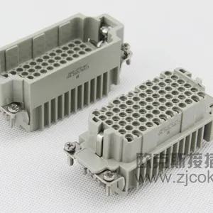 重载连接器厂家矩形插座航空插头HDD-072-MC/FC 72孔针芯冷压针