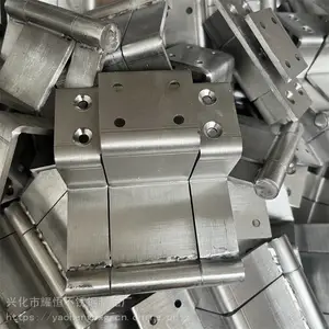 304不锈钢庭院大门合页180度折弯活动型门轴圆形3MM带片铰链