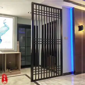 赣县区酒店客房金属屏风隔断加工 冠宸彩绘玻璃隔断厂家定做