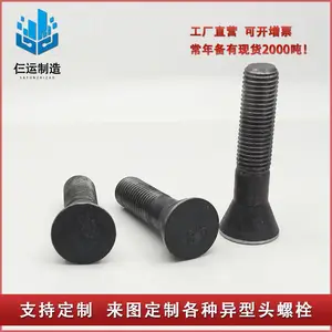 厂家直营 沉头带榫螺栓 高强沉头螺栓 圆头沉头螺栓 带榫螺栓现货供应