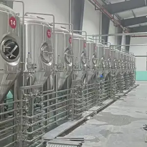 精酿啤酒发酵罐生产厂家100吨大型啤酒设备
