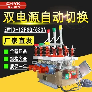 ZW10-12FGG/630A户外高压真空断路器10kV双电源自动切换智能开关