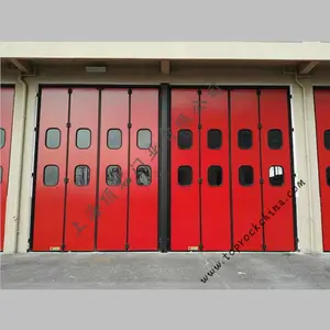 消防车库电动门 车库门 免费测量定制 顶石门业品质***